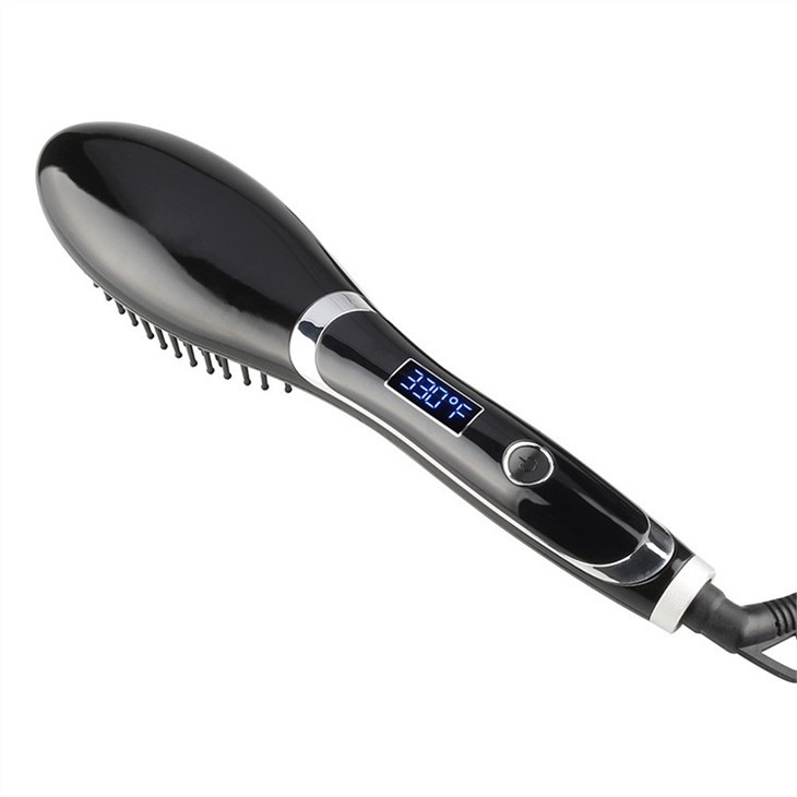 Hot Air Electric Hair Straightener Brush