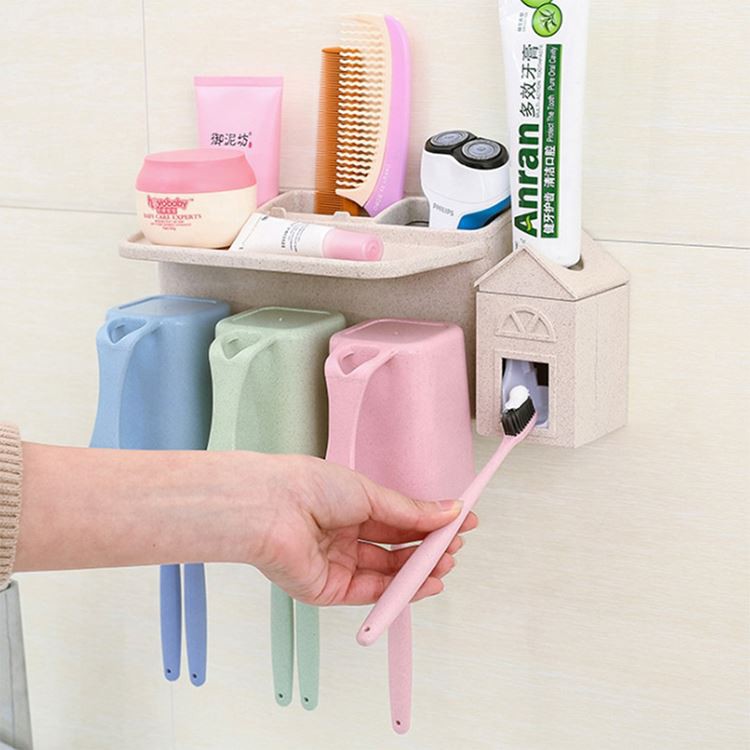 Toothpaste Dispenser With Cups