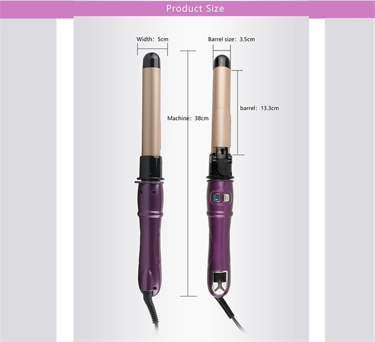 Electric 360° auto-rotated hair curler