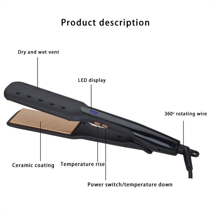 Wider Plate Wet and Dry Straightener
